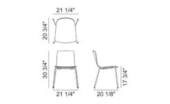 Aava Polypropylene Chair With 4 Leg Base -Form Living Shop aava polypropylene side chair 4 leg base antti kotilainen arper 6