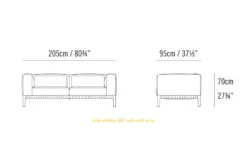 Able Outdoor 80 Inch Sofa With Arms -Form Living Shop able outdoor 80 inch sofa arms niels bendtsen bensen eb7fdde81a