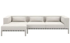 Able Outdoor Small Sofa With Chaise