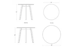Apt Round Cafe Table -Form Living Shop apt round cafe table blu dot 12