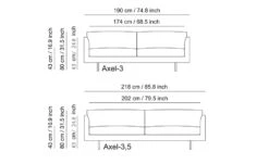 Axel 3 Seat Sofa -Form Living Shop axel 3 seat sofa gijs papavoine montis 5