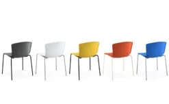 Bertoia Molded Shell Side Chair With Stacking Base -Form Living Shop bertoia molded shell side chair stacking base knoll 6