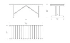 Bm1771 Outdoor Dining Table -Form Living Shop bm1771 outdoor table borge mogensen carl hansen 7