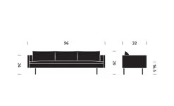 Bolster 3 Seat Sofa -Form Living Shop bolster 3 seat sofa bassamfellows herman miller 5