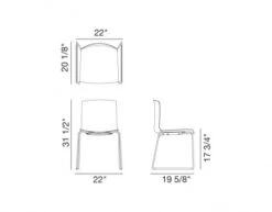 Catifa 46 Wood Side Chair With Sled Base -Form Living Shop catifa 46 sled base wood lievore altherr molina arper 4