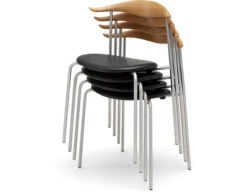 Hans Wegner Ch88p Stacking Chair With Upholstered Seat -Form Living Shop ch88 upholstered dining chair hans wegner carl hansen son 5