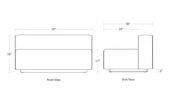 Cleon Armless Sofa -Form Living Shop cleon unarmed sofa blu dot 18