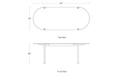Comeuppance Capsule Shape 82" Dining Table -Form Living Shop comeuppance capsule shape 82 dining table blu dot e8d928f3c0