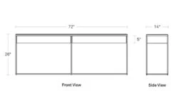Construct 2 Drawer Console -Form Living Shop construct 2 drawer console blu dot 10
