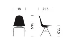 Eames® Molded Fiberglass Side Chair With Stacking Base -Form Living Shop eames molded fiberglass stacking side chair herman miller 7ad93d576a