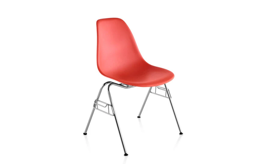 Eames® Molded Plastic Side Chair With Stacking Base 4 Eames® Molded Plastic Side Chair With Stacking Base - Image 2