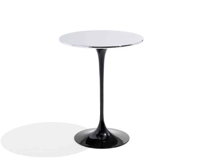 Saarinen Side Table With Polished Chrome Top 3 Saarinen Side Table With Polished Chrome Top