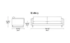 Ej280 Two Seat Sofa 100 -Form Living Shop ej280 2 seat sofa 100 erik jorgensen 3