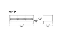 Ej50 2.5 Seat Sofa -Form Living Shop ej50 3k sofa ej designteam erik jorgensen 2
