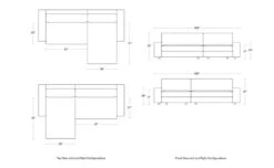 Esker Sofa With Chaise -Form Living Shop esker sofa with chaise blu dot eb45a1dd5b