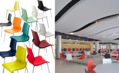 Gigi Stacking Side Chair -Form Living Shop gigi stacking chair knoll 5