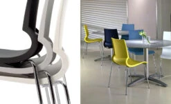 Gigi Stacking Side Chair -Form Living Shop gigi stacking chair knoll 8