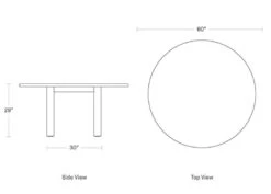 Good Times 60" Round Dining Table -Form Living Shop good times round dining table blu dot c2d3fb3c2c
