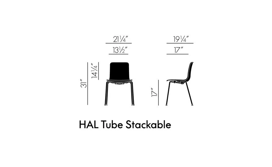 Vitra Hal Tube Stackable Side Chair 8 Vitra Hal Tube Stackable Side Chair - Image 6