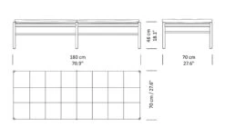 Ole Wanscher 150 Daybed With Neck Pillow -Form Living Shop ole wanscher 150 daybed carl hansen and son 6