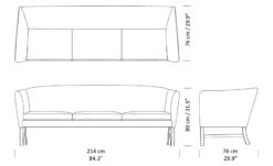 Ole Wanscher 603 3-seat Sofa -Form Living Shop ole wanscher 603 3seat sofa carl hansen and son 8