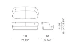Orla Two Seat Sofa -Form Living Shop orla two seat sofa jasper morrison cappellini 6