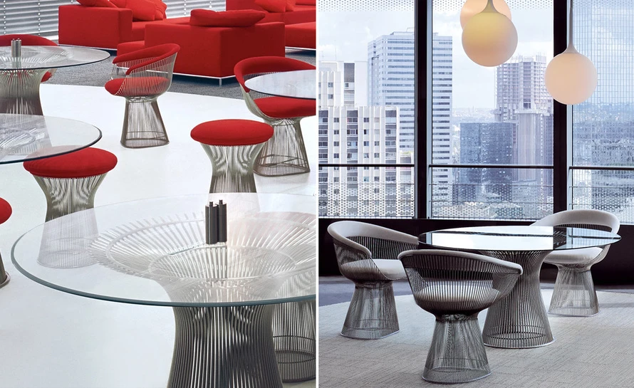 Platner Nickel Dining Table 9 Platner Nickel Dining Table - Image 7