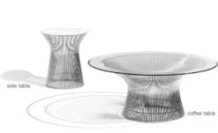 Knoll Platner Nickel Side Table -Form Living Shop platner nickel side table warren platner knoll 3