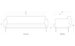 Puff Puff 87 Inch Sofa -Form Living Shop puff puff sofa blu dot 11