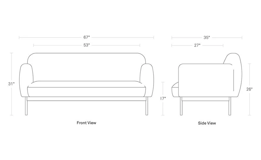Puff Puff 67 Inch Sofa 11 Puff Puff 67 Inch Sofa - Image 9