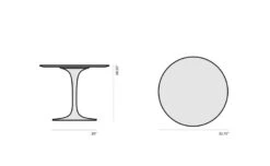 Saarinen Dining Table - 35" Round -Form Living Shop saarinen tulip dining table 35 round eero saarinen knoll 0eaae904fb