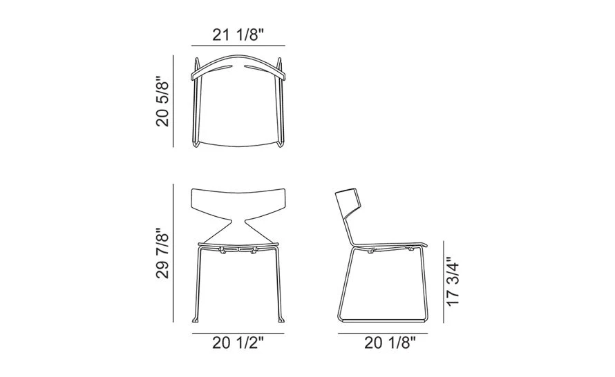 Saya Sled Base Chair 8 Saya Sled Base Chair - Image 6