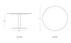 Skiff Large Outdoor Cafe Table -Form Living Shop skiff large outdoor cafe table blu dot 5