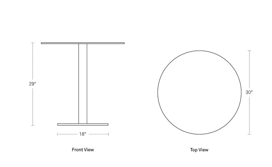 Skiff Small Outdoor Cafe Table 5 Skiff Small Outdoor Cafe Table - Image 3