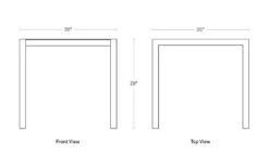 Skiff Square Outdoor Table -Form Living Shop skiff square outdoor table blu dot 5