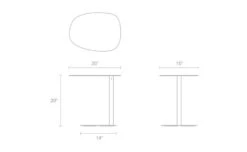 Swole Small Table -Form Living Shop swole small table blu dot 7