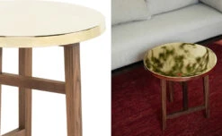 Trio Side Table With Brass Top 754sb -Form Living Shop trio side table brass top 754sb neri hu de la espada 4