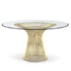 Platner Gold Plated Dining Table -Form Living Shop warren platner gold dining table knoll 1