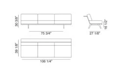 Zinta 3 Seat Lounge Sofa 4404 -Form Living Shop zinta 3 seat lounge sofa 4404 lievore altherr molina arper 6